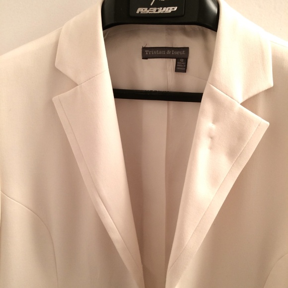 Ivory Knee length blazer - Picture 3 of 8